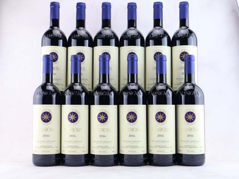 



Sassicaia Tenuta San Guido 2016  - Auction ALCHIMIA - Fine and Rare Wine - Pandolfini Casa d'Aste