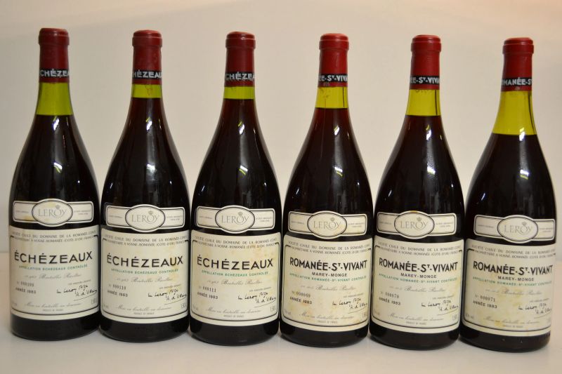 Selezione Domaine de la Roman&eacute;e Conti 1983  - Asta Una Prestigiosa Selezione di Vini e Distillati da Collezioni Private - Pandolfini Casa d'Aste