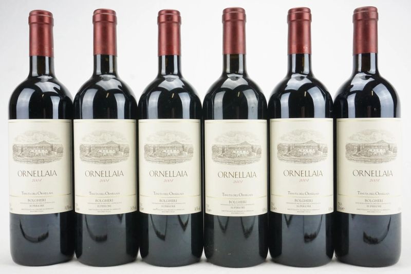      Ornellaia 2004   - Asta Il Fascino e l'Eleganza - Un percorso tra i migliori Vini italiani e francesi - Pandolfini Casa d'Aste