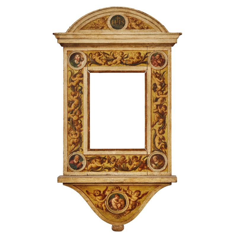 



A CENTRAL ITALY AEDICULA FRAME, 16TH CENTURY  - Auction THE ART OF ADORNING PAINTINGS: FRAMES FROM RENAISSANCE TO 19TH - Pandolfini Casa d'Aste
