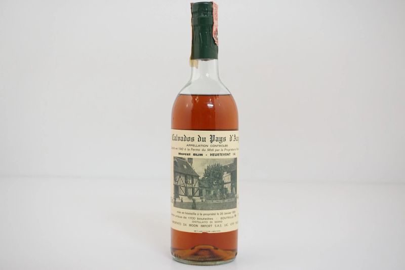 Calvados du Pays d'Auge Marcel Blin 1942  - Auction FINE WINES AND SPIRITS - Pandolfini Casa d'Aste