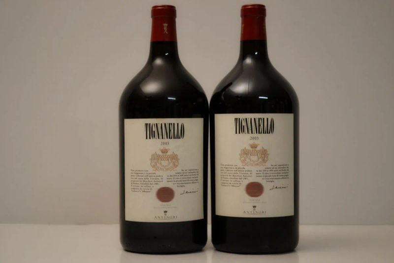 Tignanello Antinori 2003  - Asta VINI PREGIATI DA IMPORTANTI CANTINE ITALIANE - Pandolfini Casa d'Aste