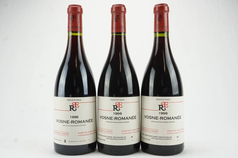      Vosne-Roman&eacute;e Domaine Ren&eacute; Engel 1998   - Asta L'Arte del Collezionare - Vini italiani e francesi da cantine selezionate - Pandolfini Casa d'Aste