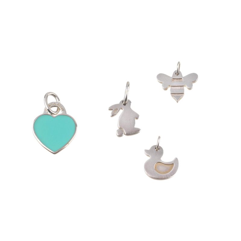 Tiffany &amp; Co : TIFFANY &amp; CO CHARMS IN SILVER  - Auction ONLINE AUCTION | JEWELS - Pandolfini Casa d'Aste