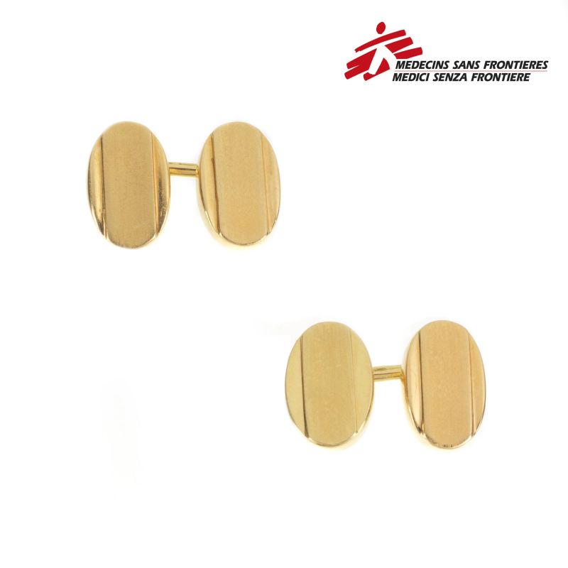 18KT YELLOW GOLD CUFFLINKS  - Auction TIMED AUCTION | FINE JEWELS - Pandolfini Casa d'Aste