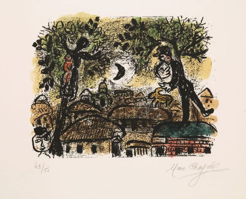 Chagall, Marc  - Asta Stampe e disegni dal XVI al XX secolo - Pandolfini Casa d'Aste