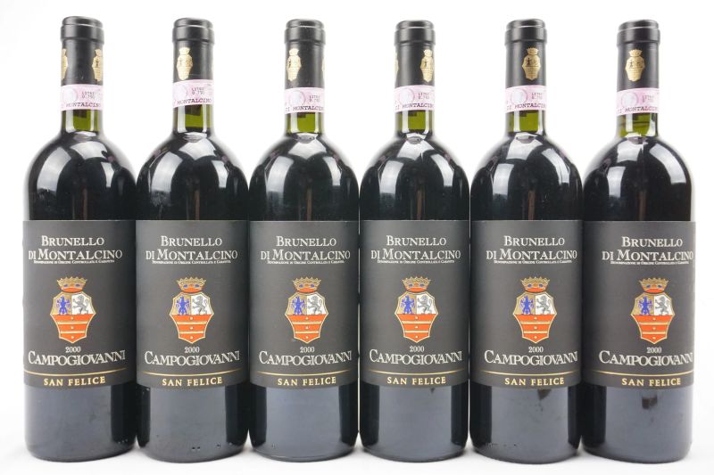      Brunello di Montalcino Campogiovanni San Felice 2000   - Asta ASTA A TEMPO | Smart Wine & Spirits - Pandolfini Casa d'Aste