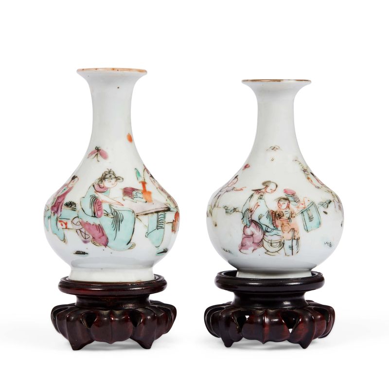 



PAIR OF FAMILLE ROSE PORCELAIN VASES, CHINA, QING DYNASTY, 19TH CENTURY  - Auction Asian Art | 东方艺术 - Pandolfini Casa d'Aste