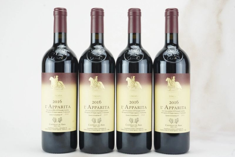 L&rsquo;Apparita Castello di Ama 2016  - Auction L'Armonia del Tempo | FINEST AND RAREST WINES - Pandolfini Casa d'Aste