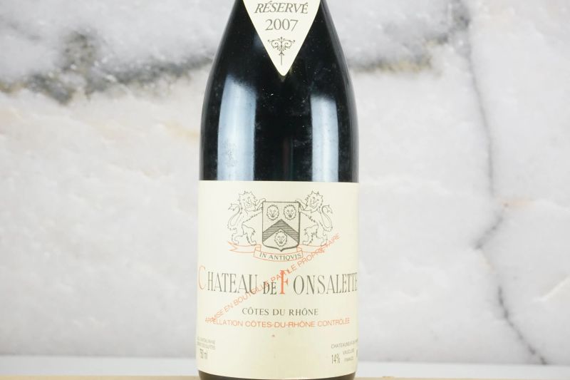 Ch&acirc;teau   de Fonsalette   R&eacute;serv&eacute;   2007  - Auction Smart Wine 2.0 | Online Auction - Pandolfini Casa d'Aste