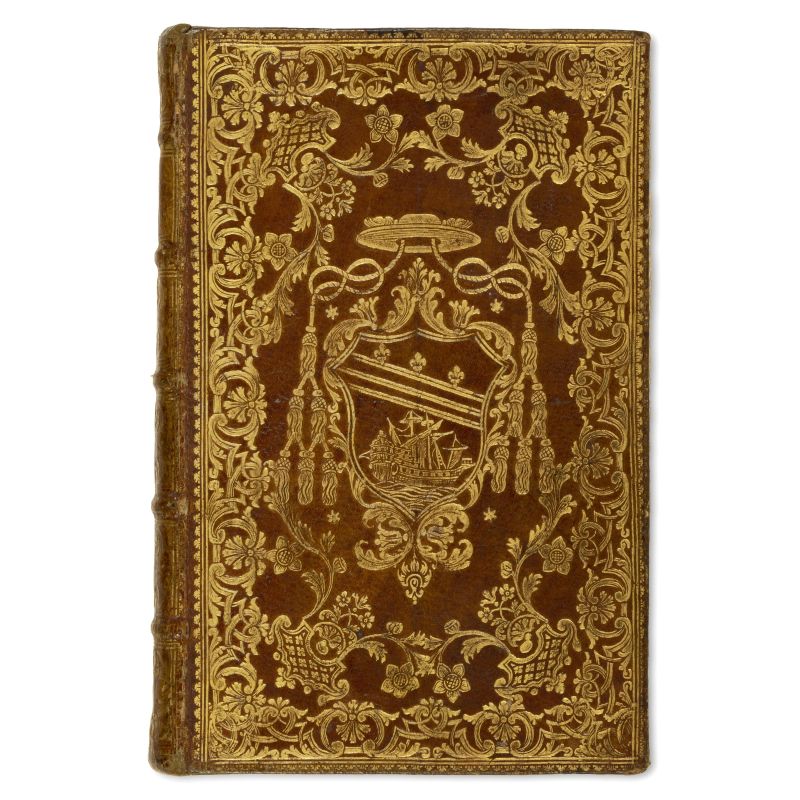 Elegante legatura vescovile in marocchino rosso  - Asta LIBRI, MANOSCRITTI E AUTOGRAFI - Pandolfini Casa d'Aste