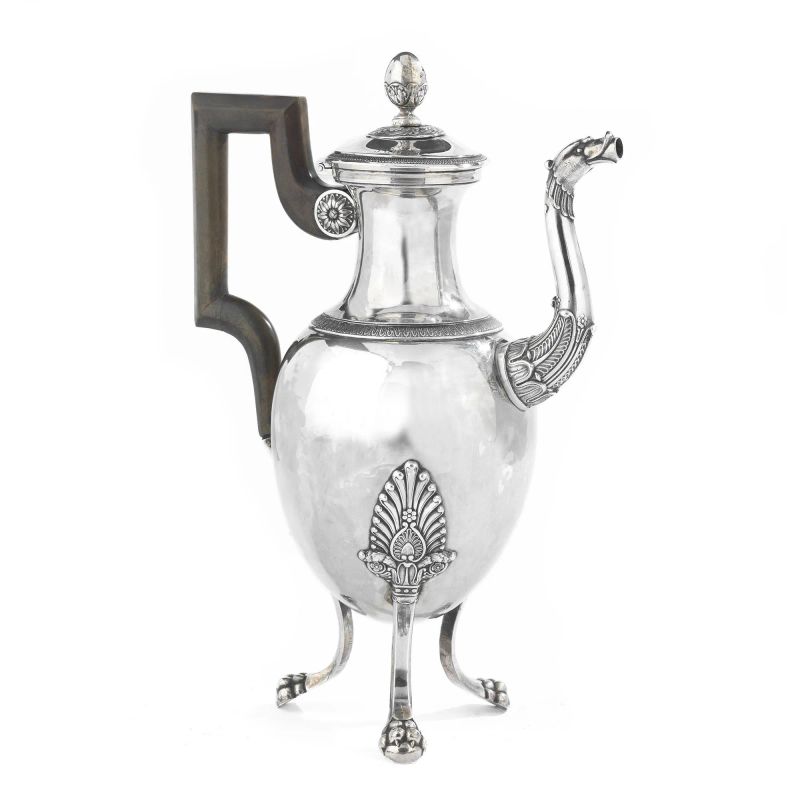      CAFFETTIERA, FRANCIA, 1835 CIRCA   - Auction Italian and European Silver - Pandolfini Casa d'Aste