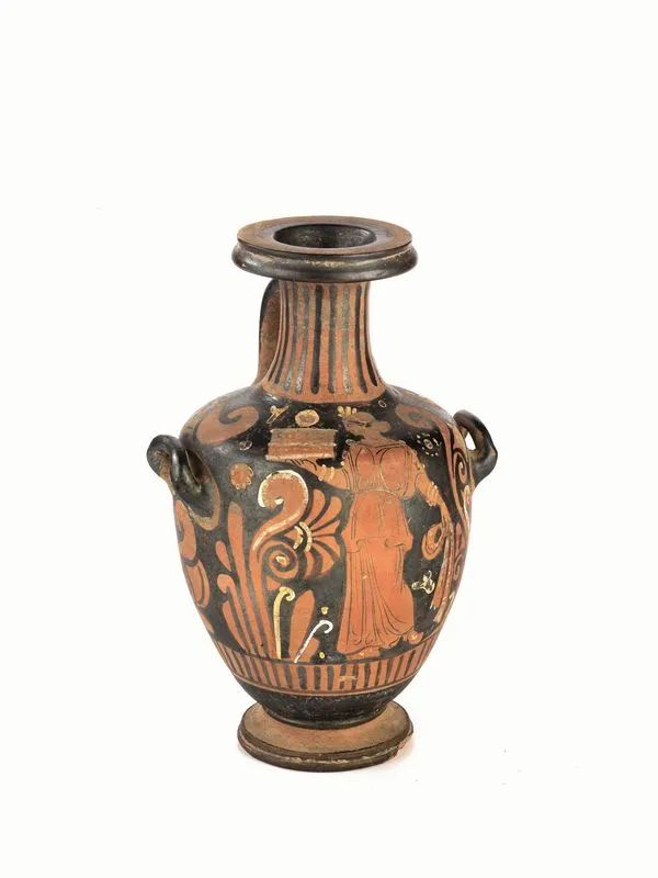 HYDRIA CAMPANA A FIGURE ROSSE  - Auction Antiquities - Pandolfini Casa d'Aste