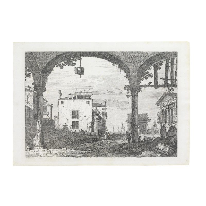 Antonio Canal, detto Canaletto  - Asta ASTA A TEMPO | OPERE SU CARTA: DISEGNI, DIPINTI E STAMPE DAL XVI AL XIX SECOLO - Pandolfini Casa d'Aste