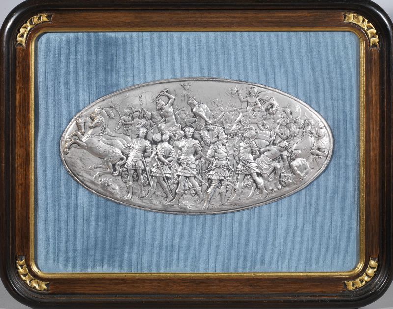      QUADRO IN LASTRA D'ARGENTO, SECOLO XX   - Auction Online Auction | Silver - Pandolfini Casa d'Aste