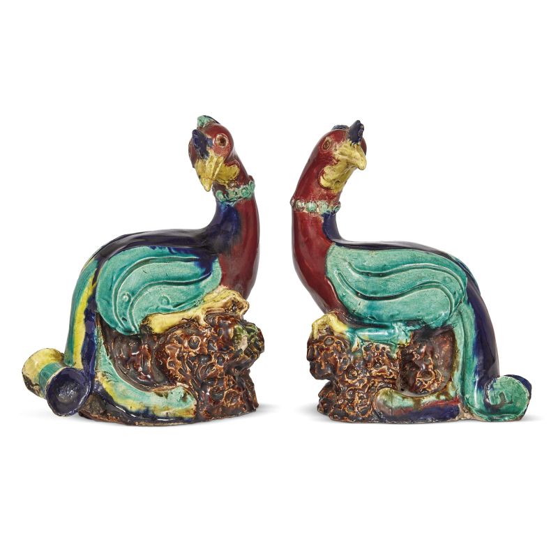 



A PAIR OF PHOENIXES, CHINA, QING DYNASTY, 19TH CENTURY  - Asta Arte Orientale  东方艺术 - Pandolfini Casa d'Aste