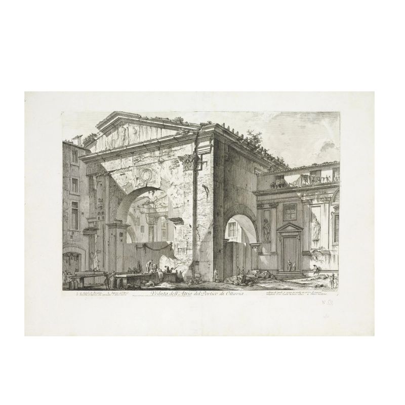 Giovan Battista Piranesi  - Auction TIMED AUCTION | WORKSONPAPER: DRAWINGS, PAINTINGS AND PRINTS - Pandolfini Casa d'Aste