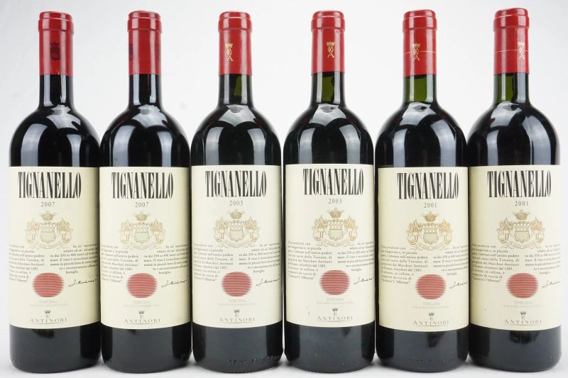      Tignanello Antinori   - Auction Il Fascino e l'Eleganza - A journey through the best Italian and French Wines - Pandolfini Casa d'Aste