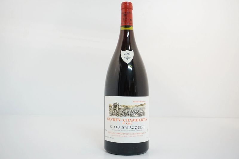 Gevrey-Chambertin Clos Saint Jacques Domaine Armand Rousseau 2003  - Asta VINI PREGIATI E DISTILLATI DA COLLEZIONE - Pandolfini Casa d'Aste