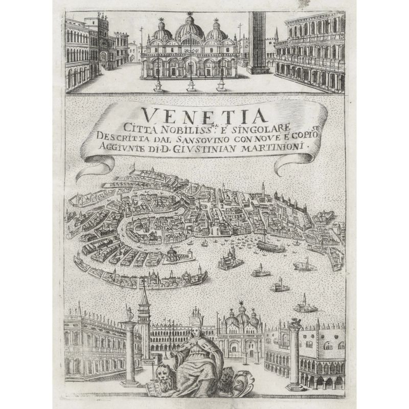 Sansovino, Francesco. Venetia città nobilissima et singolare, descritta in XIIII libri. Venezia, Curti, 1663.  - Asta LIBRI, MANOSCRITTI, AUTOGRAFI E STAMPE - Pandolfini Casa d'Aste