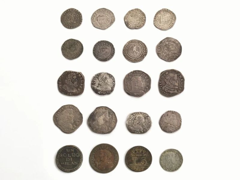 LOTTO DI VENTI MONETE IN ARGENTO (20):  - Auction European Silver and Coins - Pandolfini Casa d'Aste