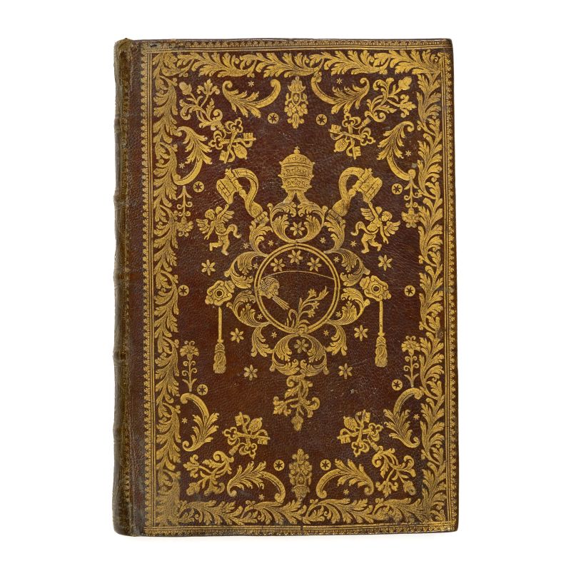 Bella legatura alle armi di Papa Pio VI  - Asta LIBRI, MANOSCRITTI E AUTOGRAFI - Pandolfini Casa d'Aste