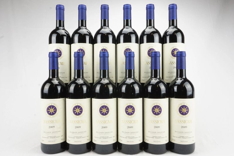      Sassicaia Tenuta San Guido 2009   - Auction Il Fascino e l'Eleganza - A journey through the best Italian and French Wines - Pandolfini Casa d'Aste