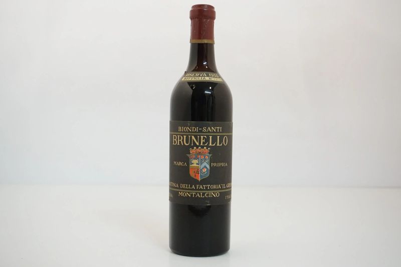      Brunello di Montalcino Riserva Biondi Santi 1955   - Asta Vini Pregiati e Distillati da Collezione - Pandolfini Casa d'Aste