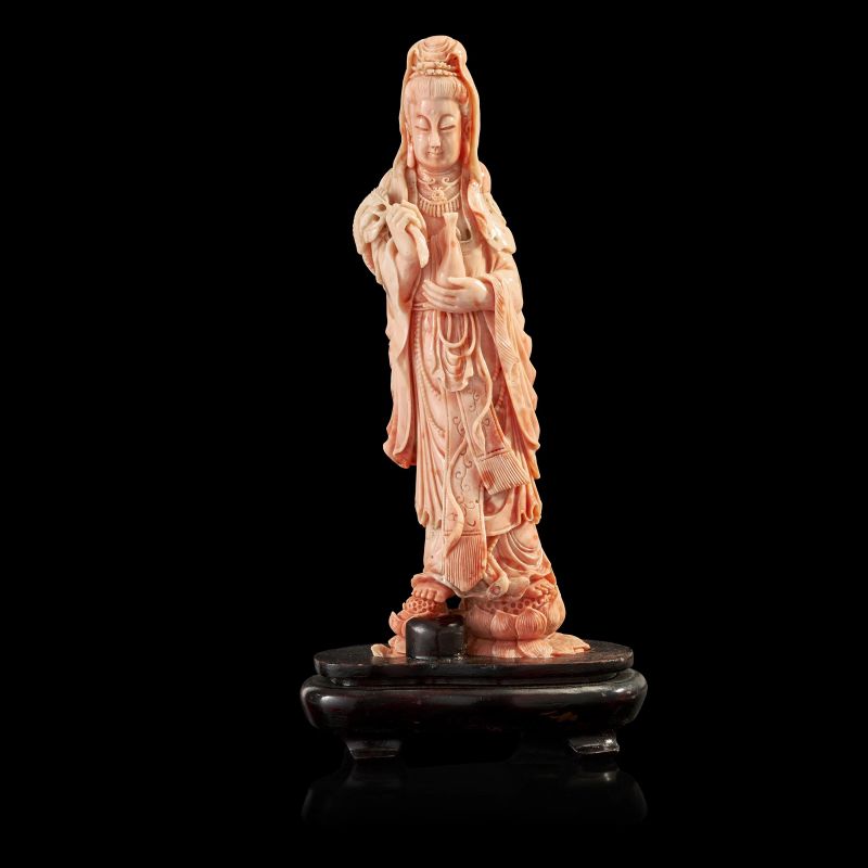 



A RED CORAL CARVING OF GUANYIN, CHINA, QING DYNASTY, 19TH&ndash;20TH CENTURY   - Asta Arte Orientale | 东方艺术 - Pandolfini Casa d'Aste