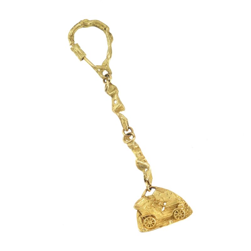 KEYCHAIN IN 18KT YELLOW GOLD  - Auction ONLINE AUCTION | FINE JEWELS - Pandolfini Casa d'Aste