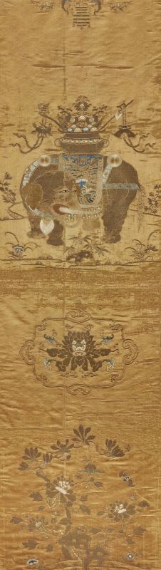 EMBROIDERY, CHINA, QING DYNASTY, 19TH CENTURY  - Auction ASIAN ART / &#19996;&#26041;&#33402;&#26415;   - Pandolfini Casa d'Aste