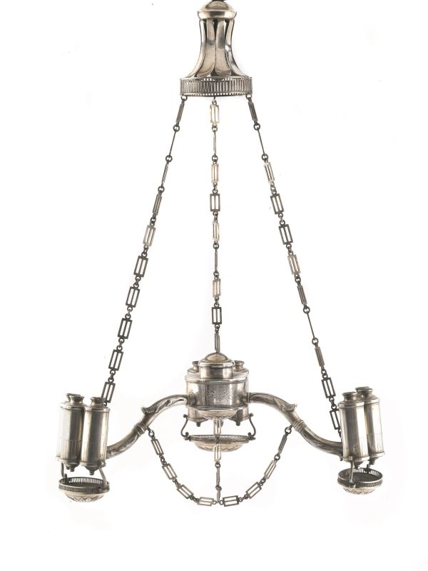      LAMPADA AD OLIO, FIRENZE, SECOLO XIX,    - Auction ONLINE AUCTION | ITALIAN AND EUROPEAN SILVER - Pandolfini Casa d'Aste