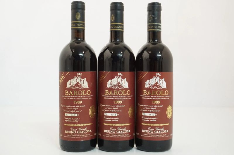      Barolo Collina Rionda Riserva Etichetta Rossa Bruno Giacosa 1989&nbsp;    - Auction Wine&Spirits - Pandolfini Casa d'Aste