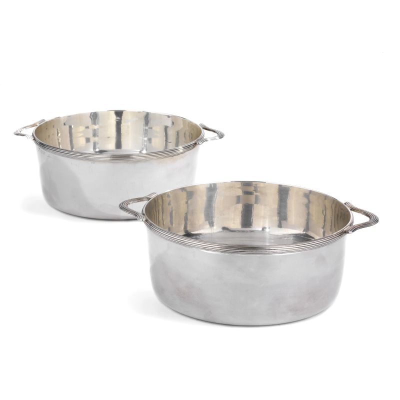 PAIR OF SILVER SAUCEPAN, EGYPT, 20TH CENTURY  - Auction ITALIAN AND EUROPEAN SILVER - Pandolfini Casa d'Aste