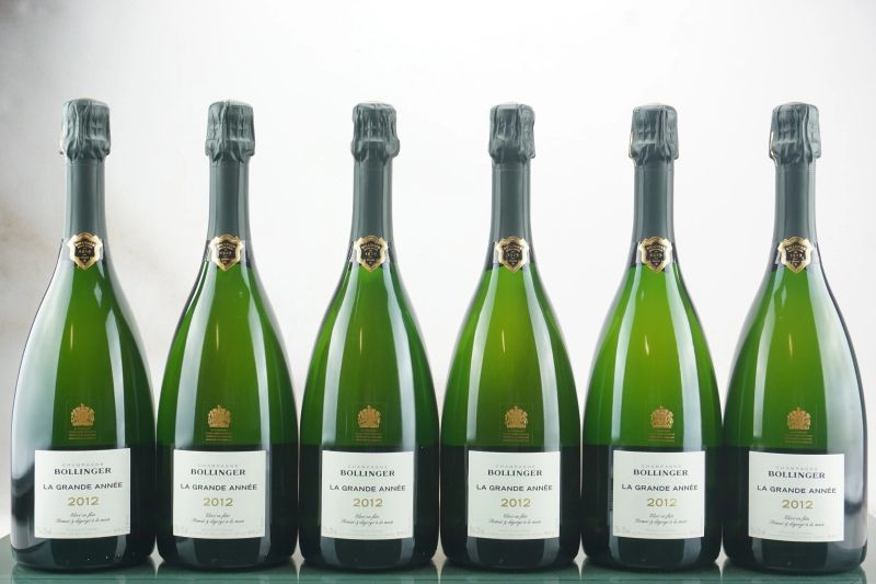 Bollinger La Grande Ann&eacute;e 2012  - Auction LA RAFFINATEZZA DELLA COMPLESSITA' - Fine and Rare Wine - Pandolfini Casa d'Aste