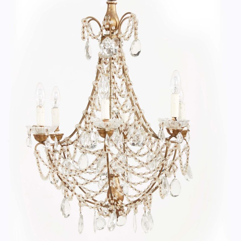 A CHANDELIER  - Auction ONLINE AUCTION | ARREDARE CON STILE. MOBILI E OGGETTI D'ARTE - Pandolfini Casa d'Aste