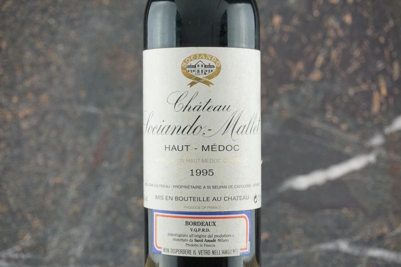 Ch&acirc;teau Sociando Mallet 1995  - Asta Smart Wine 2.0 | Click & Drink - Pandolfini Casa d'Aste