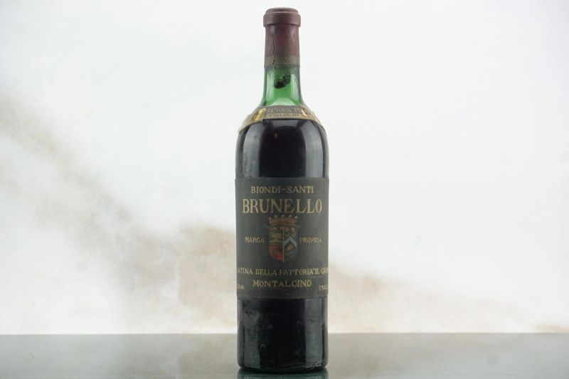 Brunello di Montalcino Biondi Santi 1946  - Asta Smart Wine 2.0 | Christmas Edition - Pandolfini Casa d'Aste