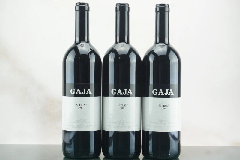 Sperss Gaja 2010  - Auction LA RAFFINATEZZA DELLA COMPLESSITA' - Fine and Rare Wine - Pandolfini Casa d'Aste