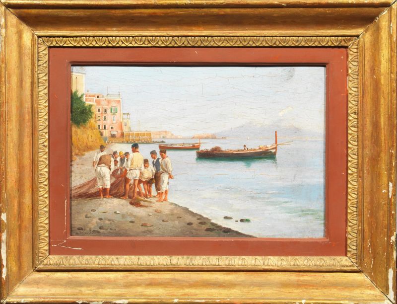Scuola napoletana, secc. XIX-XX  - Auction TIMED AUCTION | PAINTINGS, FURNITURE AND WORKS OF ART - Pandolfini Casa d'Aste