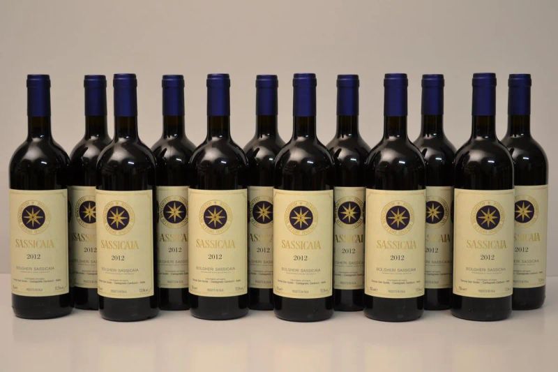 Sassicaia Tenuta San Guido 2012  - Asta Vini Pregiati e una Straordinaria Selezione dalla Cantina Storica di Masseto - Pandolfini Casa d'Aste