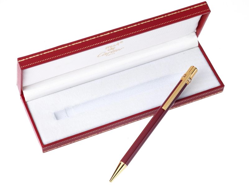      MUST DE CARTIER &quot;TRINITY&quot; PENNA A SFERA   - Auction ONLINE AUCTION |  JEWELS WATCHES AND PENS - Pandolfini Casa d'Aste