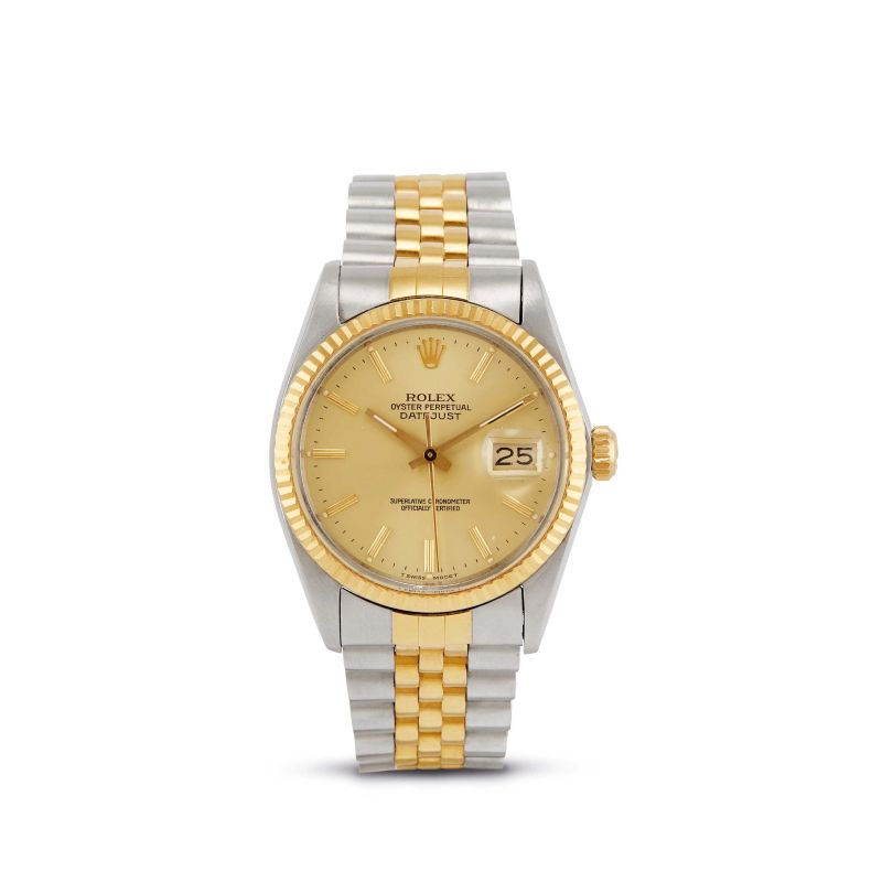 Rolex : 



ROLEX DATEJUST REF. 16013 N. 91252XX STAINLESS STEEL AND GOLD WRISTWATCH, 1985  - Auction WATCHES - Pandolfini Casa d'Aste