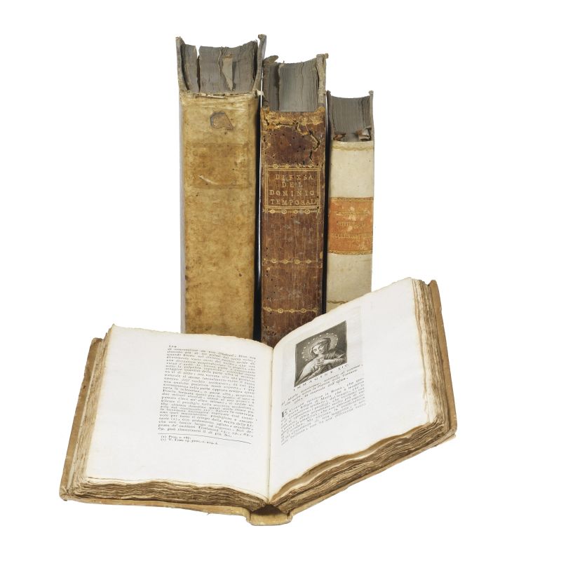 Lot of four 18   th    works of a religious nature in four volumes. Not collated, defects. Detailed description and additional images upon request.  - Auction BOOKS, MANUSCRIPTS AND AUTOGRAPHS - Pandolfini Casa d'Aste