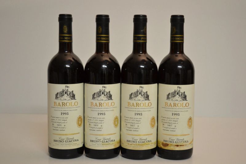 Barolo Falletto Etichetta Bianca Bruno Giacosa 1993  - Asta Una Prestigiosa Selezione di Vini e Distillati da Collezioni Private - Pandolfini Casa d'Aste