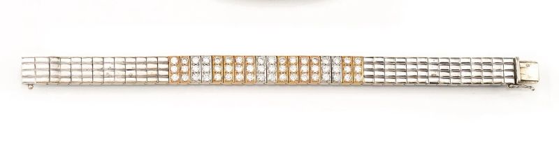 BRACCIALE, VAN CLEEF &amp; ARPELS, IN ORO BIANCO, ORO ROSA, ORO GIALLO E DIAMANTI  - Auction Fine Jewels and Watches - Pandolfini Casa d'Aste