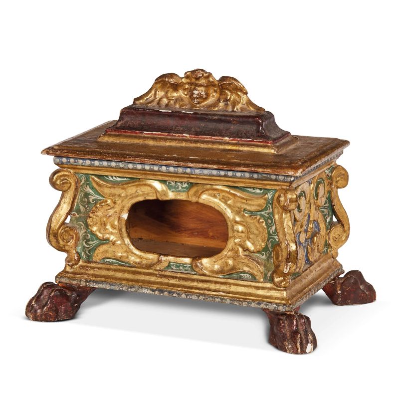 A CENTRAL ITALY RELIQUARY, 17TH CENTURY  - Auction FURNITURE, MAJOLICA AND WORKS OF ART - Pandolfini Casa d'Aste