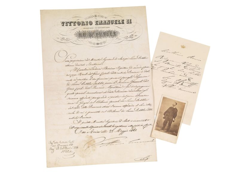 VITTORIO EMANUELE II DI SAVOIA (1820-1878).  - Asta LIBRI, MANOSCRITTI E AUTOGRAFI - Pandolfini Casa d'Aste