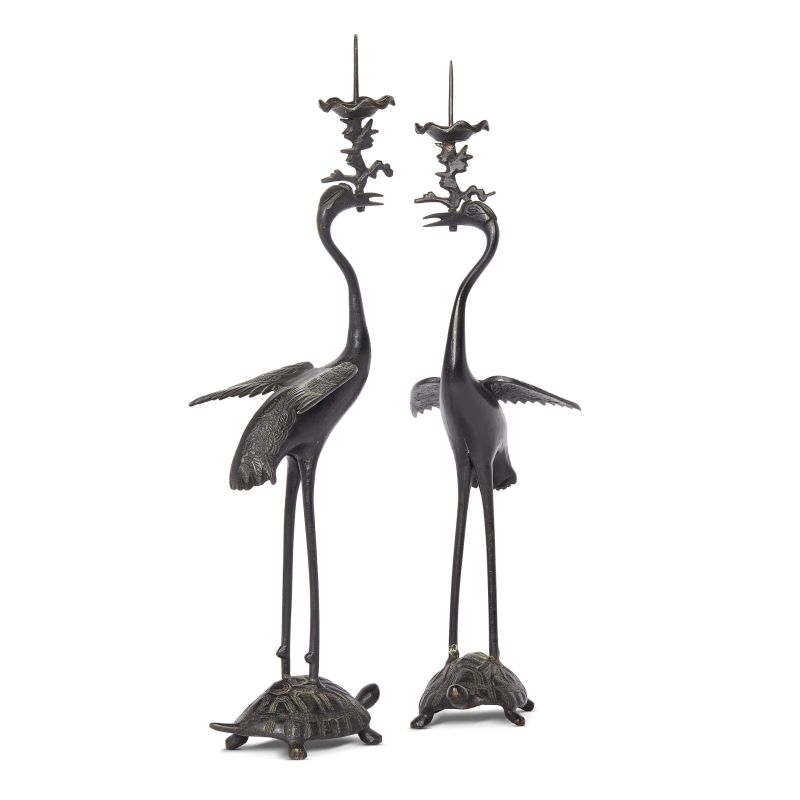 A PAIR OF LAMPSTANDS, CHINA, MING DYNASTY, 17TH CENTURY  - Auction Asian Art | &#19996;&#26041;&#33402;&#26415; - Pandolfini Casa d'Aste