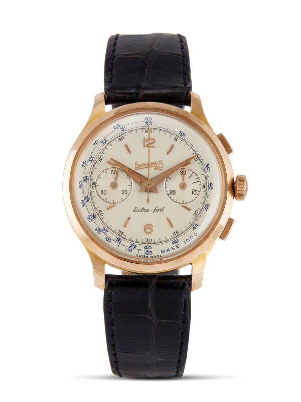 EBERHARD EXTRA-FORT CRONOGRAFO REF. 14004  - Auction Fine watches - Pandolfini Casa d'Aste
